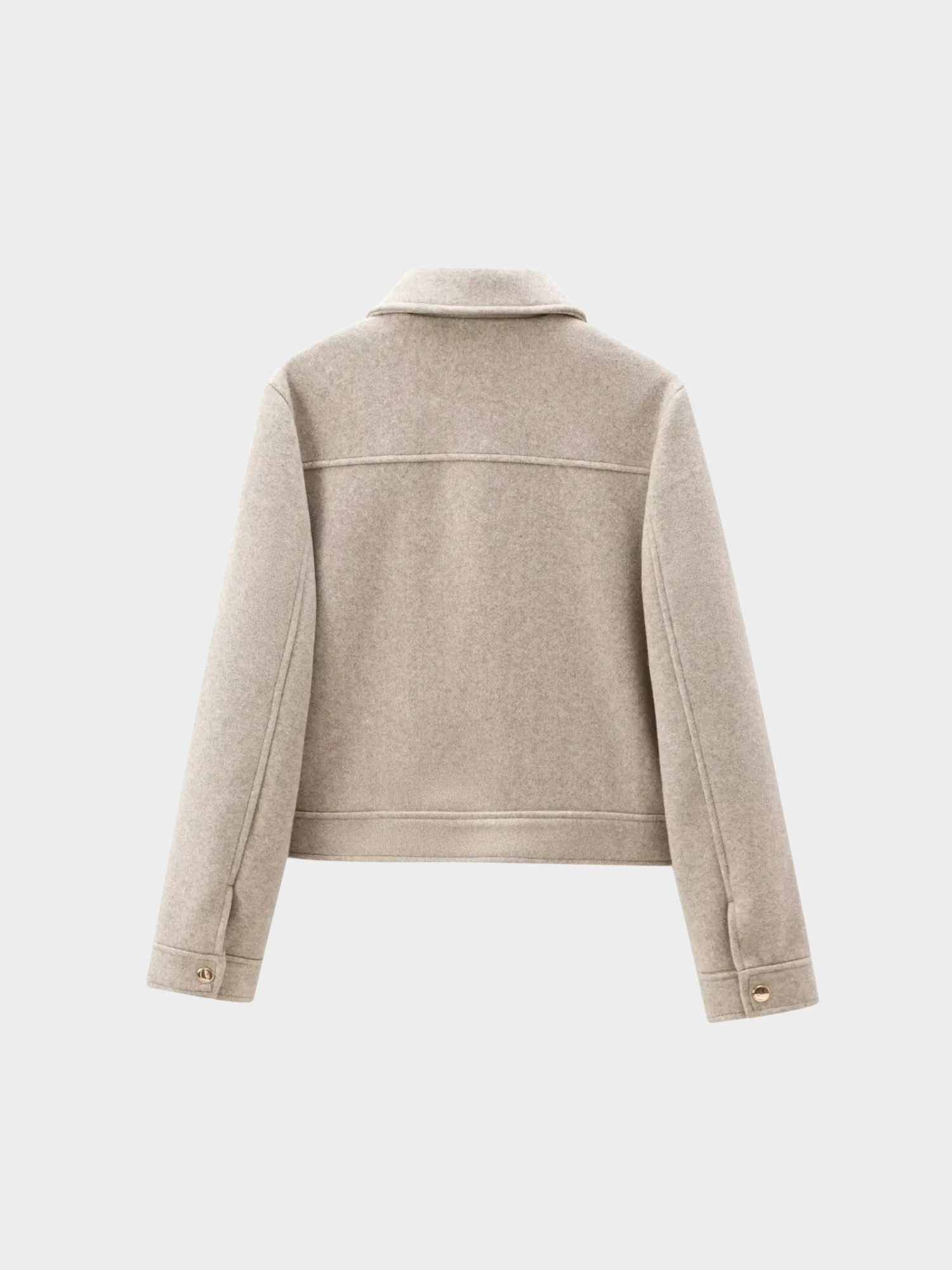 Women’s Zip-Up Jacket with Turn-Down Collar