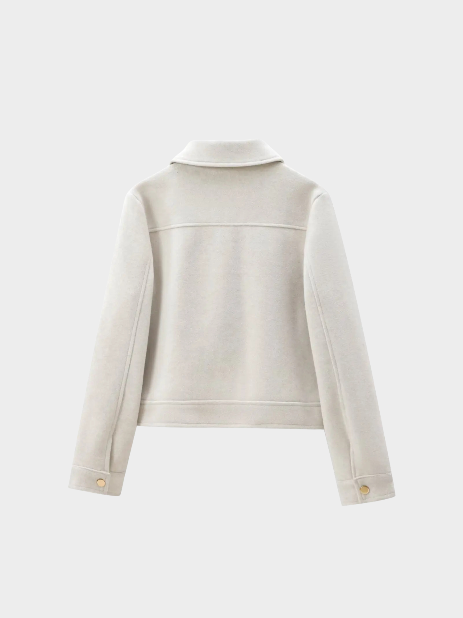 Women’s Zip-Up Jacket with Turn-Down Collar