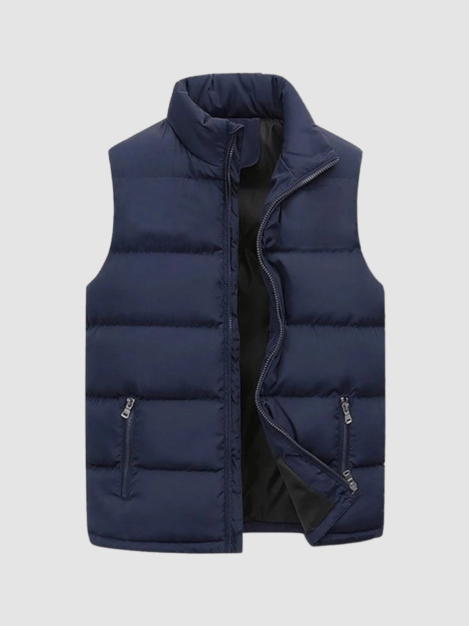 Men’s Quilted Gilet – Sleeveless Jacket, Zip Closure