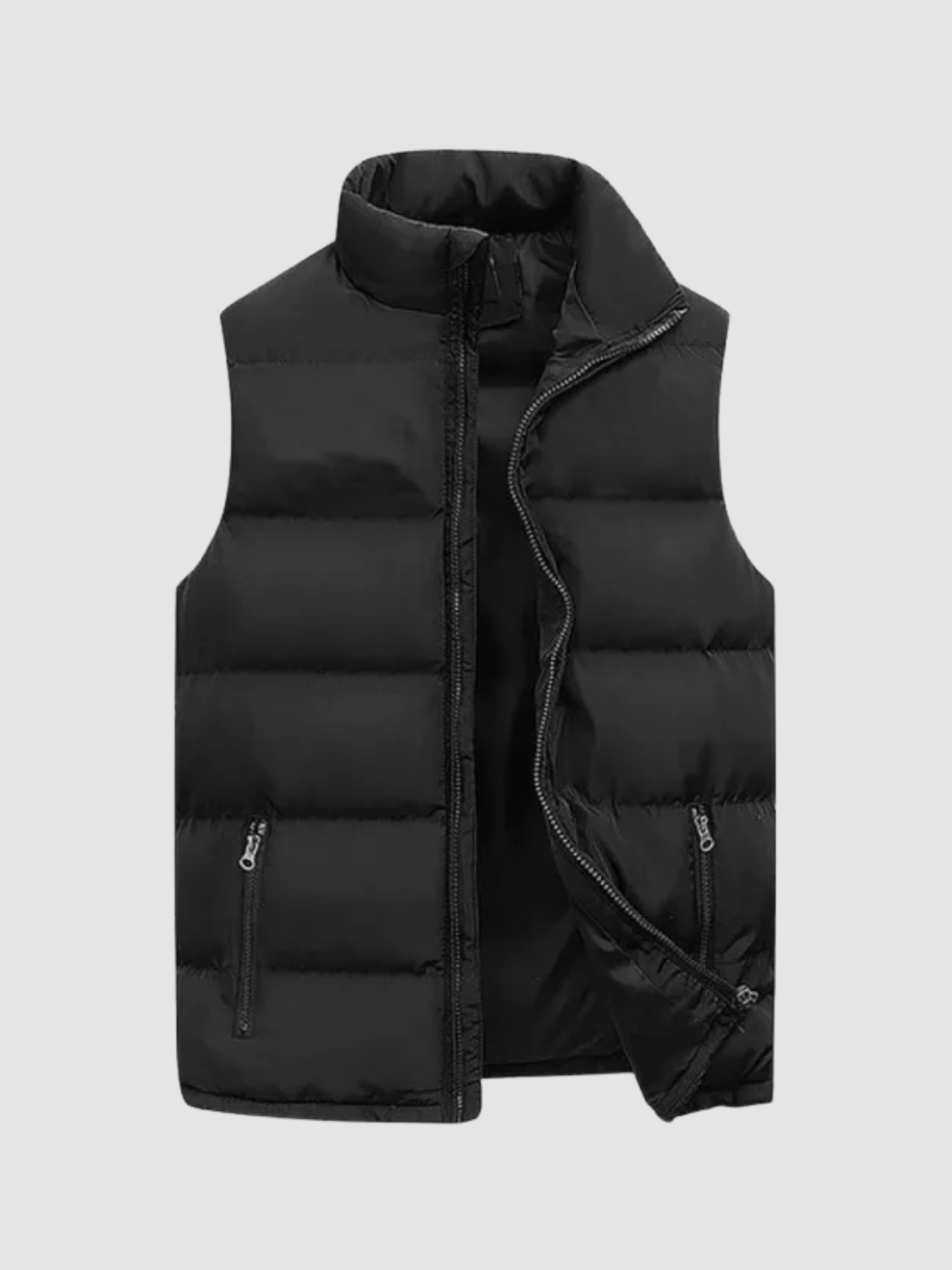 Men’s Quilted Gilet – Sleeveless Jacket, Zip Closure