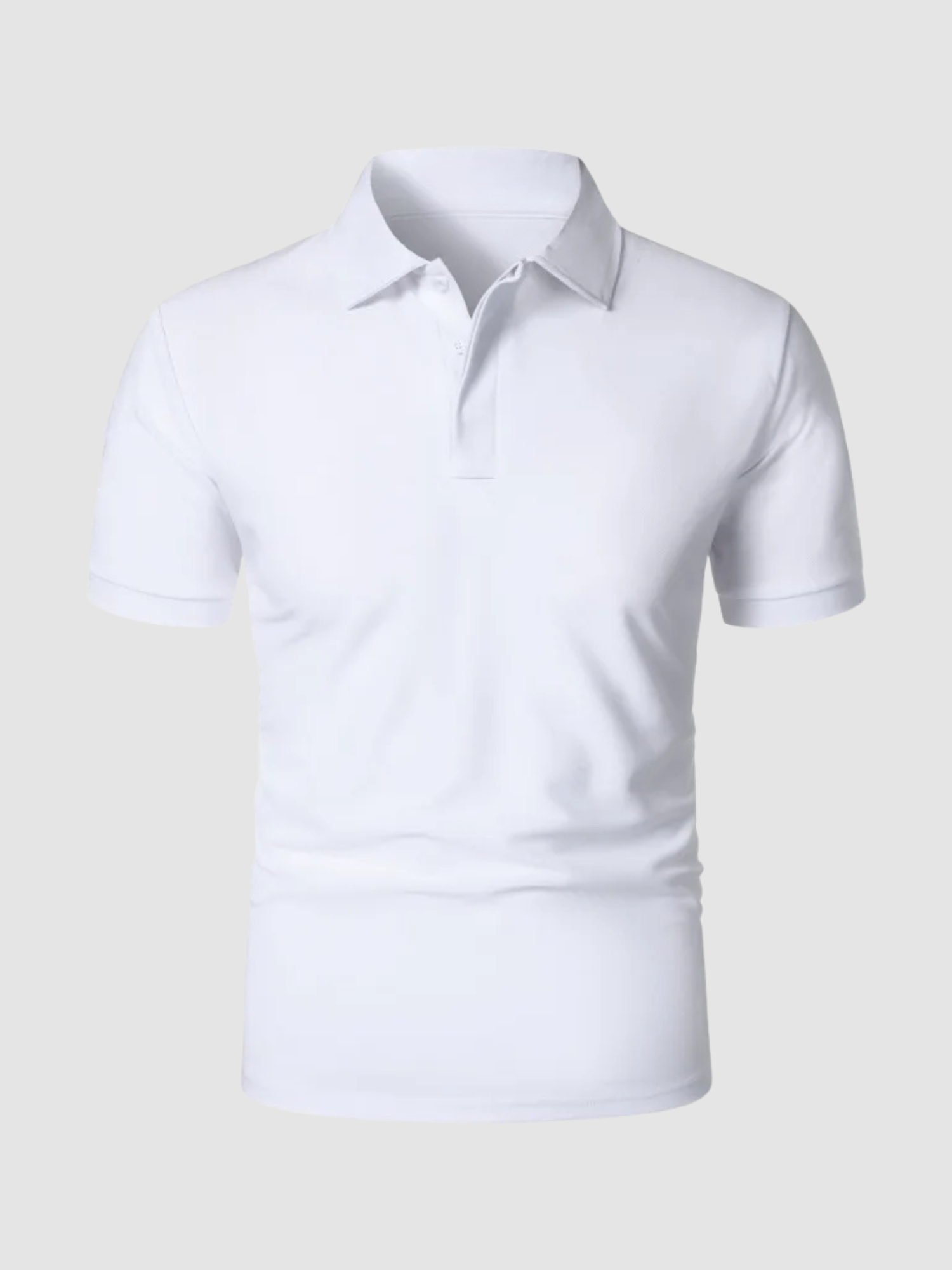 Men’s Polo Shirt – Short Sleeve, Button Collar