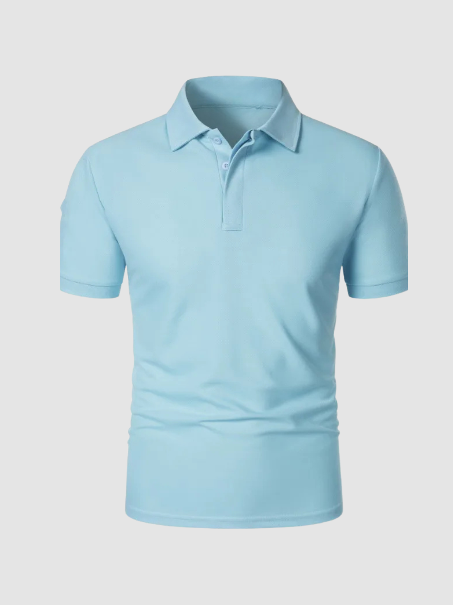 Men’s Polo Shirt – Short Sleeve, Button Collar