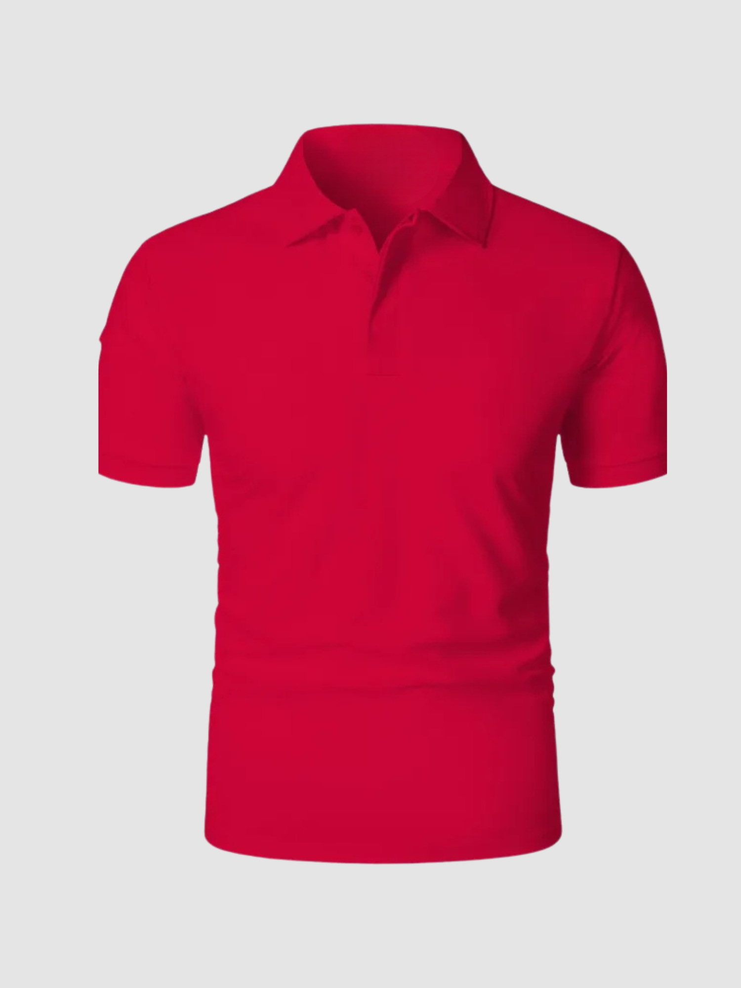 Men’s Polo Shirt – Short Sleeve, Button Collar