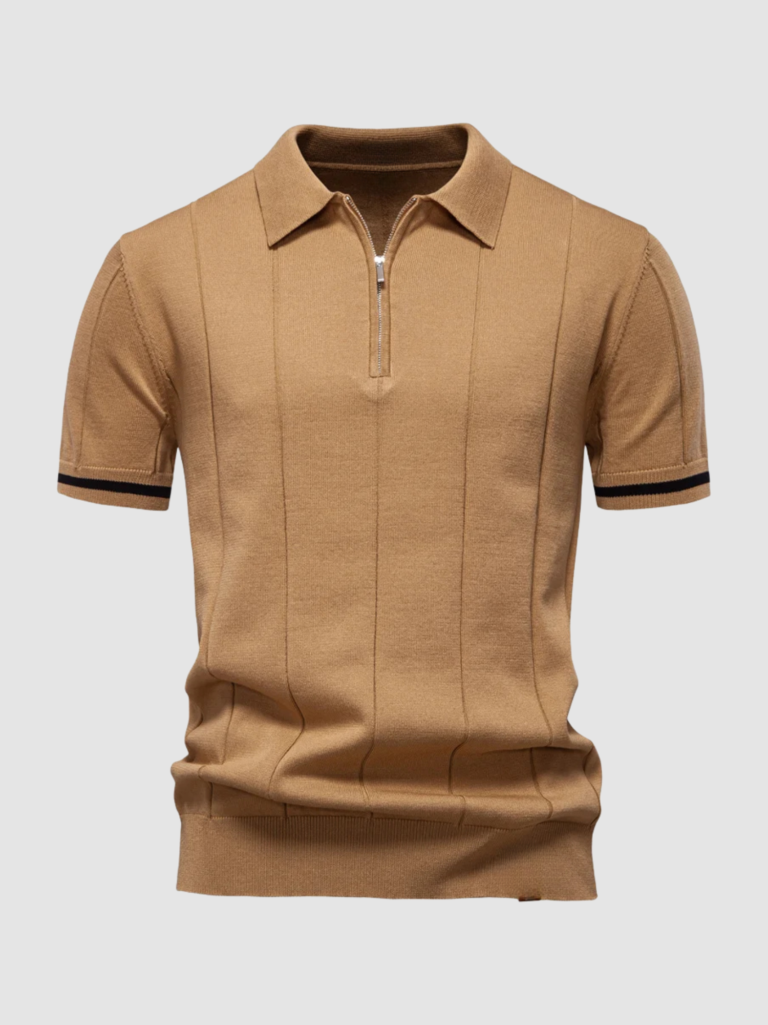 Men’s Polo Shirt – Slim Fit, Short Sleeve, Button Collar