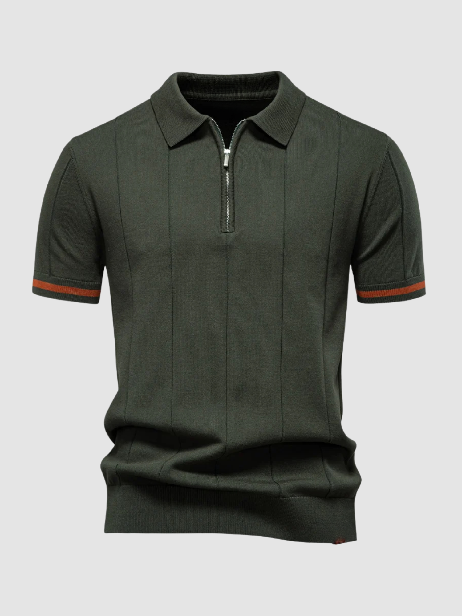 Men’s Polo Shirt – Slim Fit, Short Sleeve, Button Collar