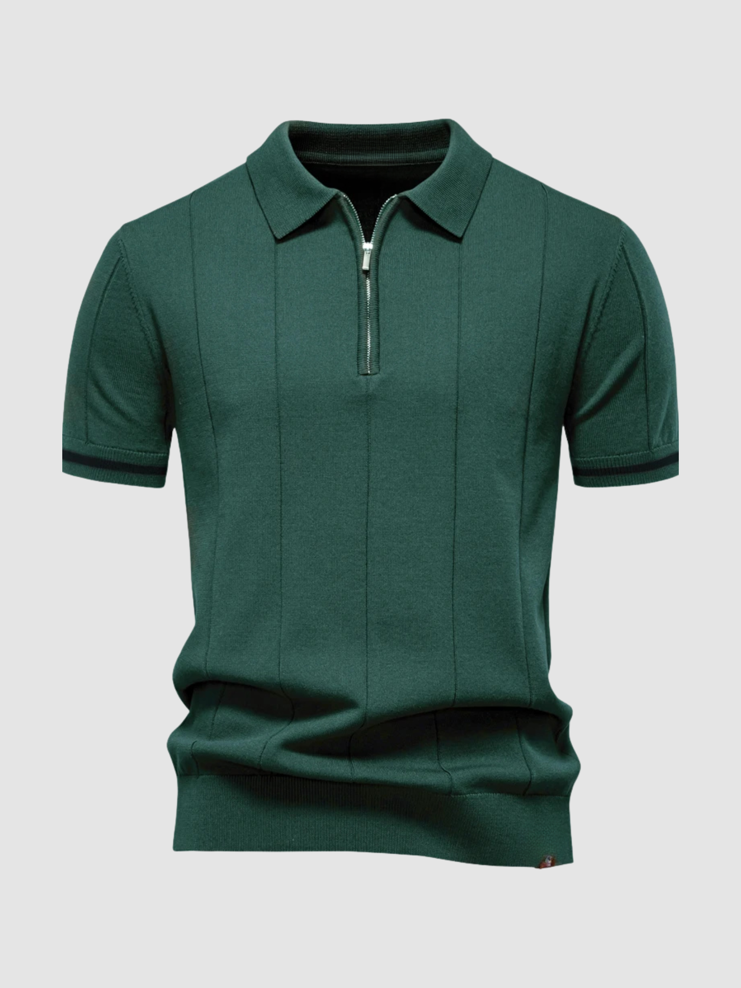 Men’s Polo Shirt – Slim Fit, Short Sleeve, Button Collar