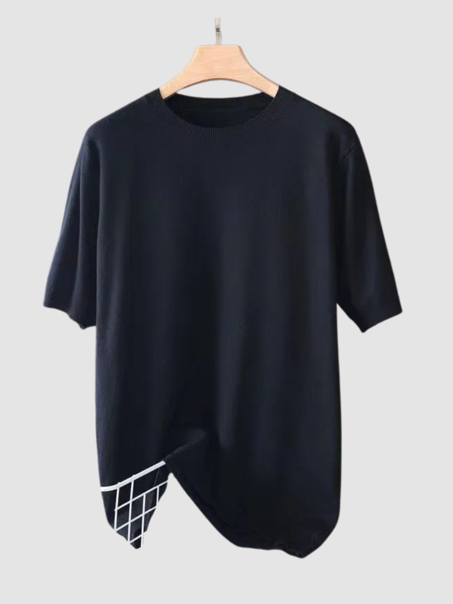 Men’s T-Shirt – Short Sleeve, Crew Neck, Knit