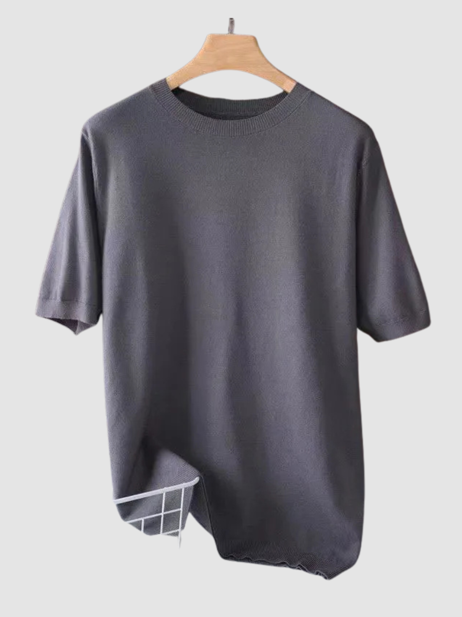 Men’s T-Shirt – Short Sleeve, Crew Neck, Knit