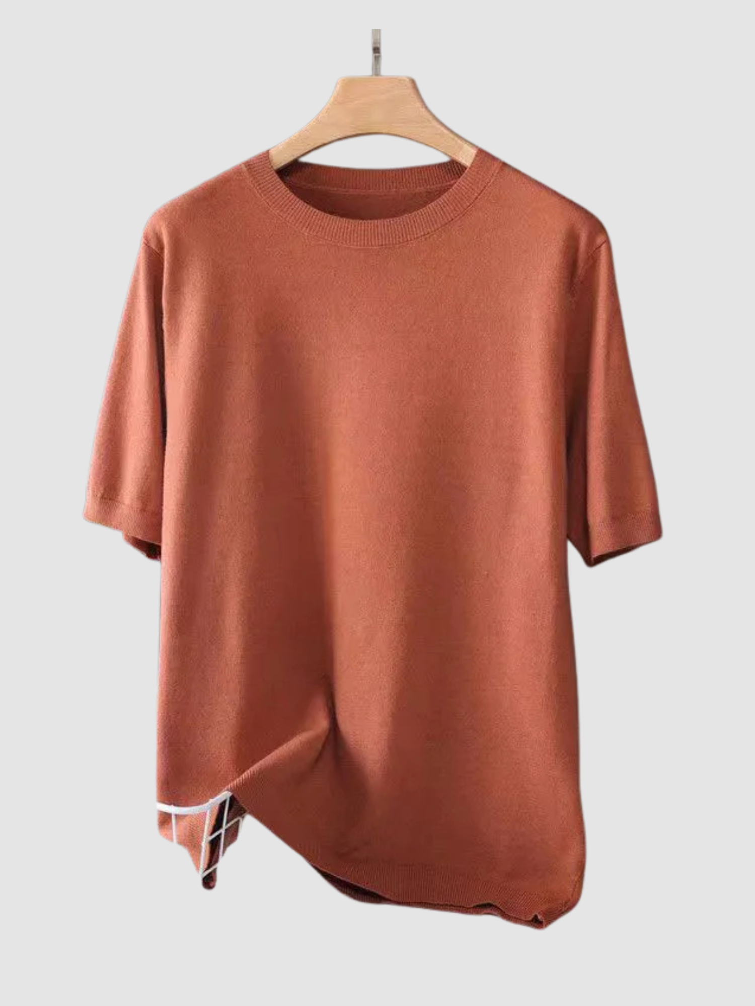 Men’s T-Shirt – Short Sleeve, Crew Neck, Knit