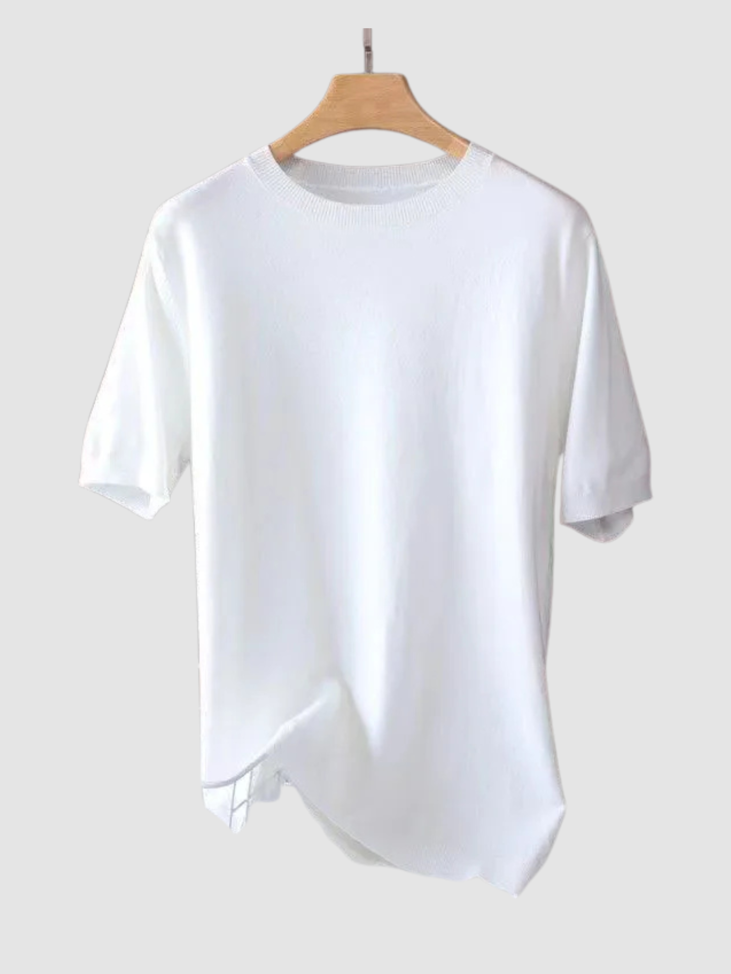 Men’s T-Shirt – Short Sleeve, Crew Neck, Knit