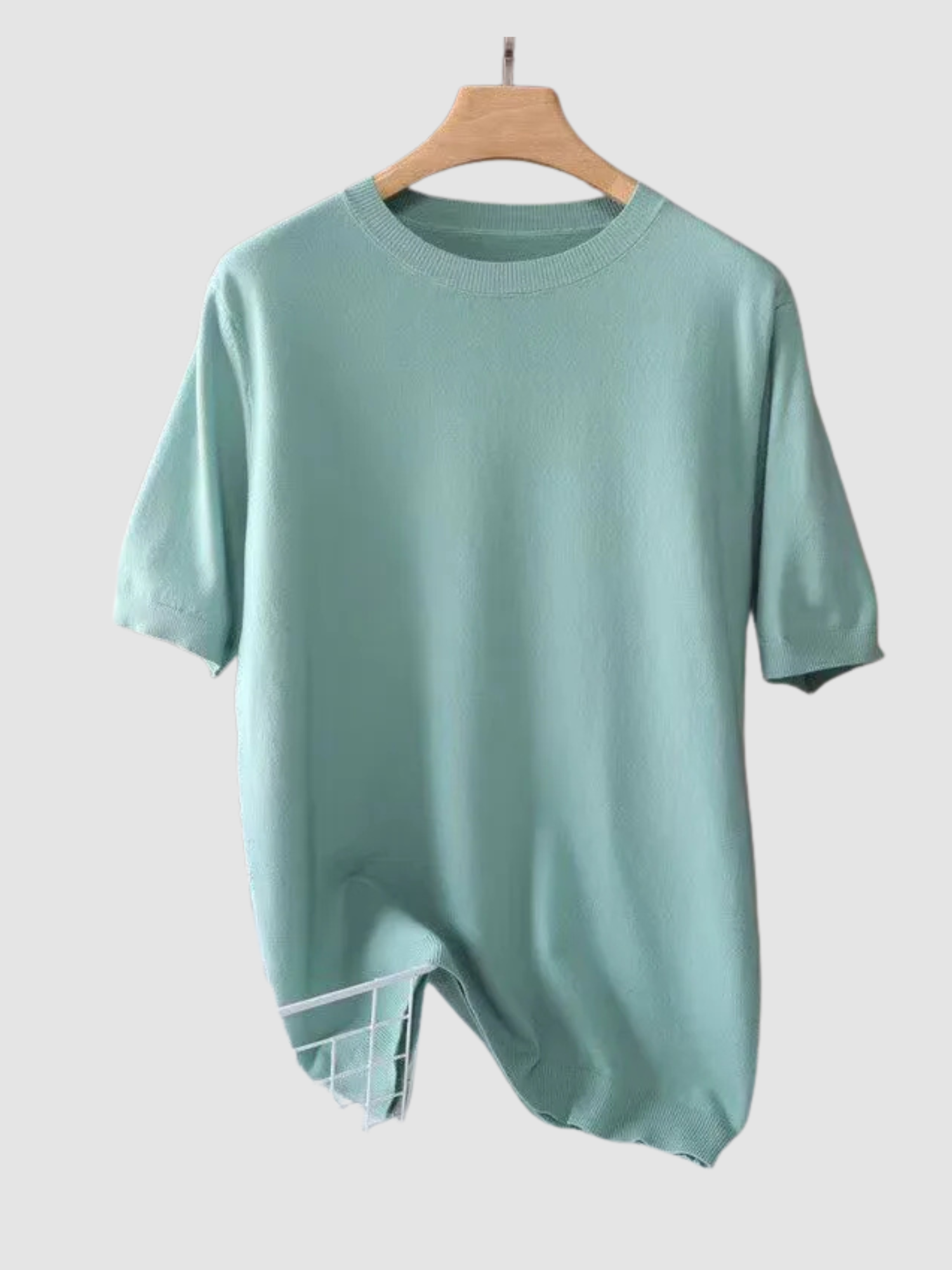 Men’s T-Shirt – Short Sleeve, Crew Neck, Knit