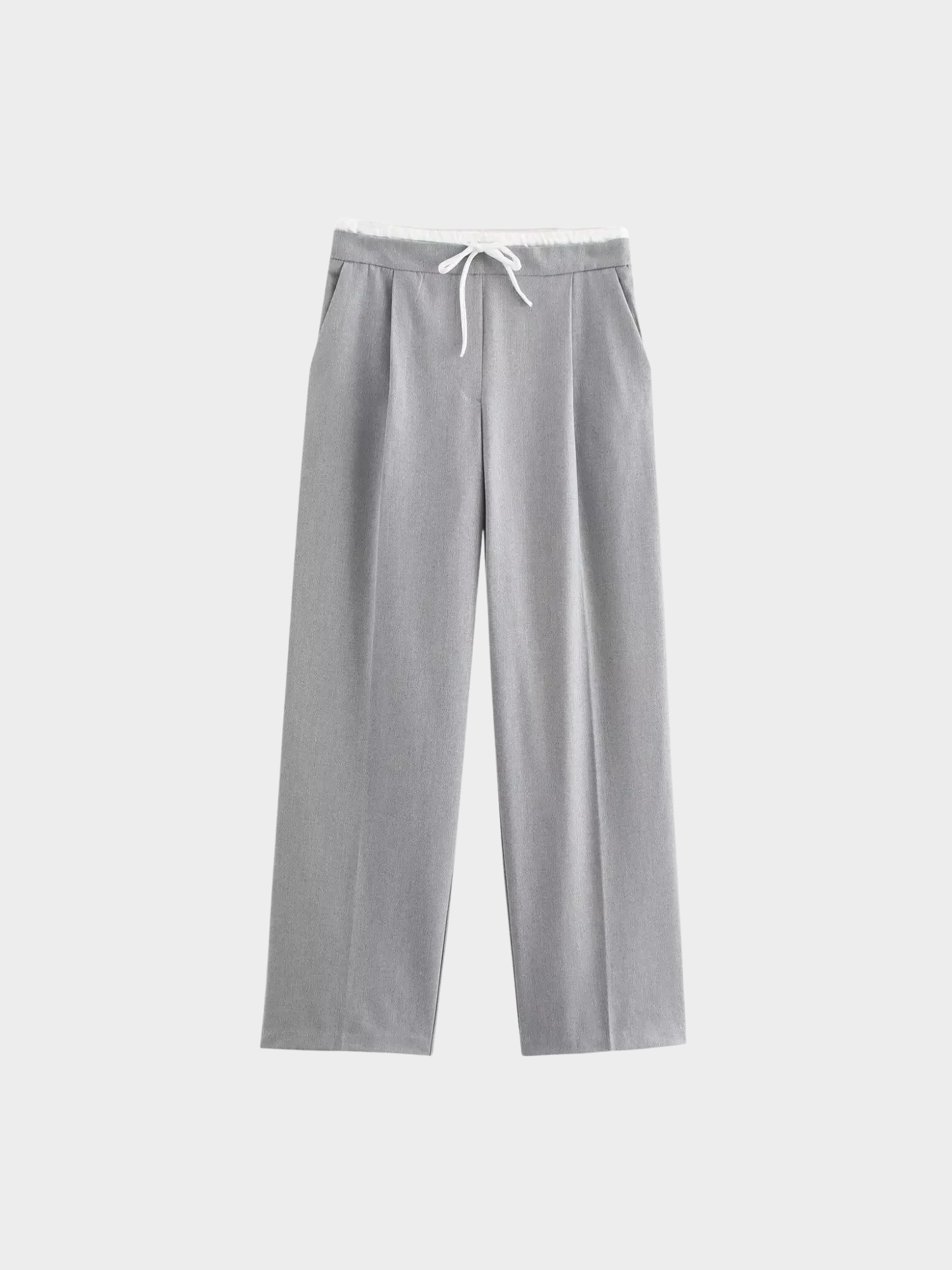 Women’s Wide-Leg Trousers with Drawstring Waist