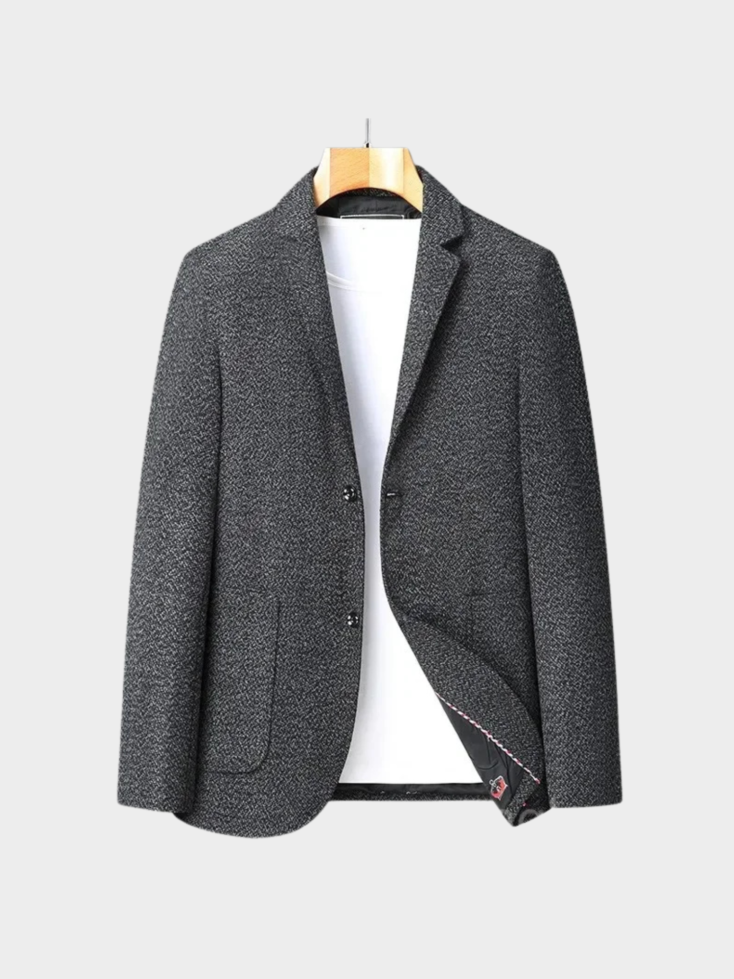 Men’s Single-Breasted Polyester Blazer in Non-Woven Fabric