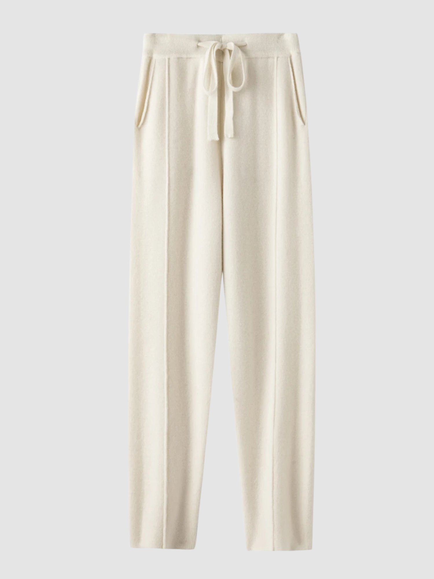 Women’s High-Waist Knit Straight-Leg Trousers